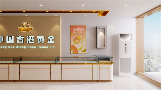 中国香港黄金商圈店型与城市景观窗效果图